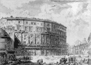 Teatro di Marcello: da una stampa del Piranesi